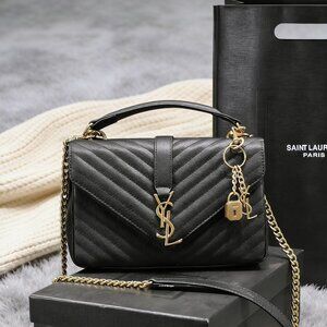 YSL College Leather Shoulder Bag